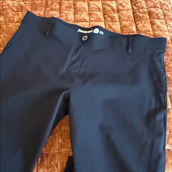 Betabrand Classic Black Wide-Leg Pants - Picture 2 of 6